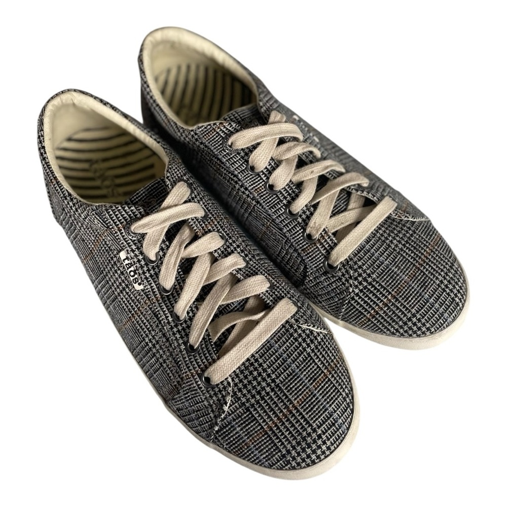 Taos Women’s Star Black Plaid Lace Canvas Comfort Sneakers Size-10 wide - Picture 8 of 9